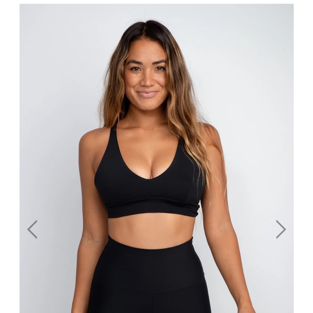 Skatie Black Amber Sports Bra